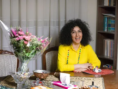 Narges Mohammadi, pictured here in April 2021, won the 2023 Nobel Peace Prize for advocating for women&#39;s rights in Iran.

