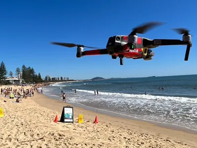 The government in Queensland, Australia, is testing whether drones can be used to detect sharks near beaches.